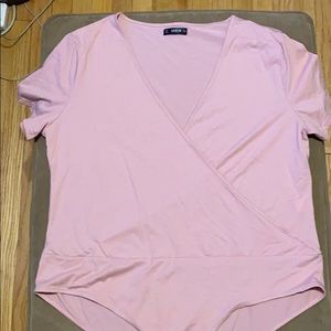 Light pink bodysuit plus size